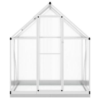 Gewächshaus mit Fundamentrahmen Silbern 169x114x202 cm Alu