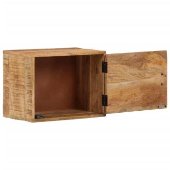 Wand-Nachttisch 40x30x25 cm Massivholz Mango