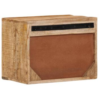 Wand-Nachttisch 40x30x25 cm Massivholz Mango