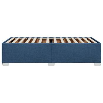 Bettgestell ohne Matratze Blau 90x190 cm Stoff