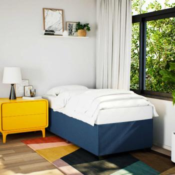 ARDEBO.de - Bettgestell ohne Matratze Blau 90x200 cm Stoff