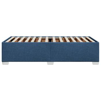 Bettgestell ohne Matratze Blau 90x200 cm Stoff