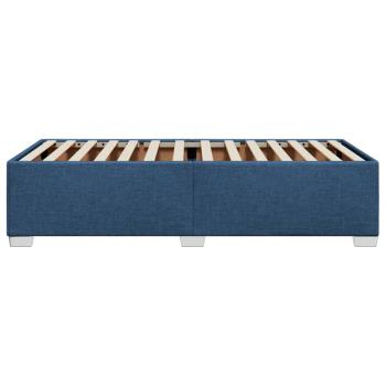 Bettgestell ohne Matratze Blau 100x200 cm Stoff