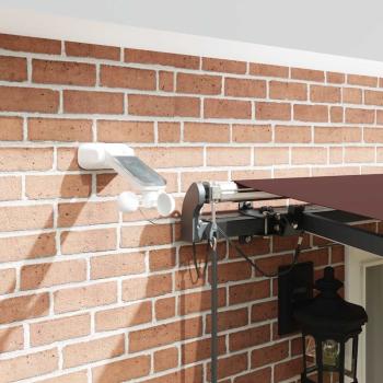 Markise Automatisch mit LEDs Braun 500x300 cm