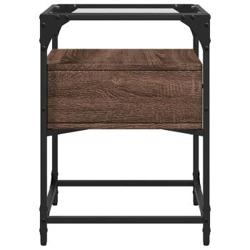 Nachttische 2 Stk. Braun Eichen-Optik 40x40x55 cm Holzwerkstoff