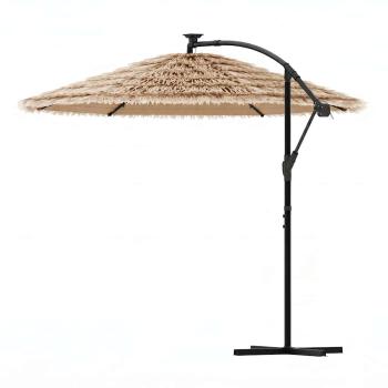 Sonnenschirm mit Stahlmast Braun 269x269x235 cm