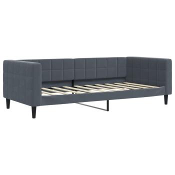 Tagesbett Dunkelgrau 90x190 cm Samt