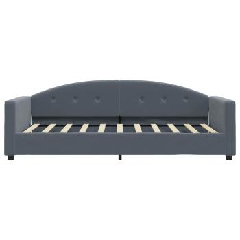 Tagesbett Dunkelgrau 90x190 cm Samt