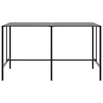 9-tlg. Gartenbar-Set Schwarz Pulverbeschichteter Stahl