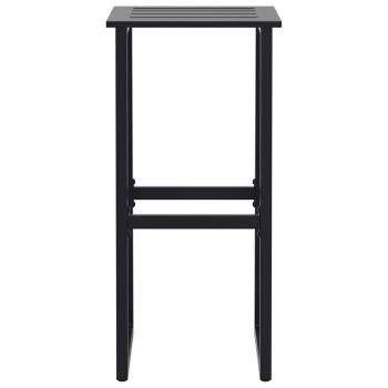9-tlg. Gartenbar-Set Schwarz Pulverbeschichteter Stahl