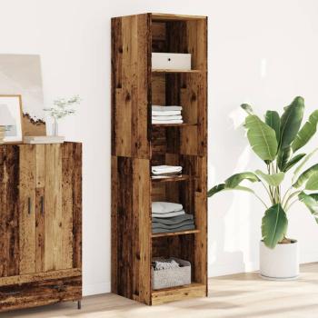 ARDEBO.de - Kleiderschrank Altholz-Optik 50x50x200 cm Holzwerkstoff