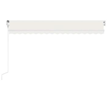 Automatische Markise mit LED Windsensor 400x300 cm Creme