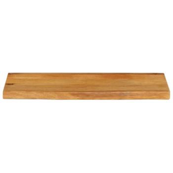 Tischplatte mit Baumkante 90x20x2,5 cm Massivholz Mango