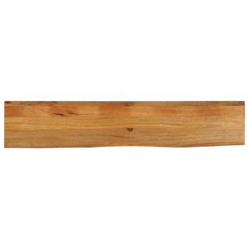 ARDEBO.de - Tischplatte mit Baumkante 160x20x2,5 cm Massivholz Mango
