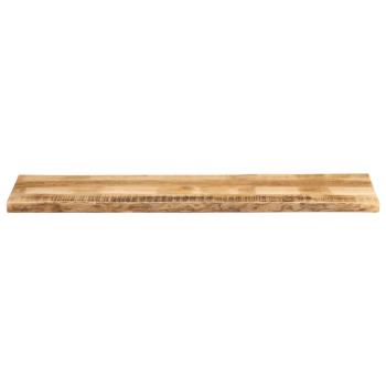 Tischplatte mit Baumkante 160x40x2,5 cm Raues Mango Massivholz