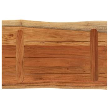 Tischplatte 60x40x3,8 cm Rechteckig Massivholz Akazie Baumkante