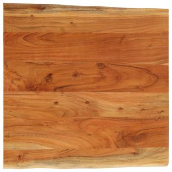 ARDEBO.de - Tischplatte 80x80x2,5cm Quadratisch Massivholz Akazie Baumkante