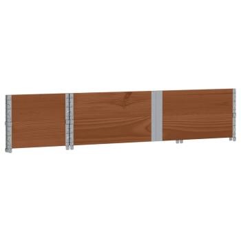Pflanzkasten Braun 150x50 cm Massivholz Kiefer