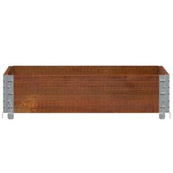 Pflanzkasten Braun 80x60 cm Massivholz Kiefer