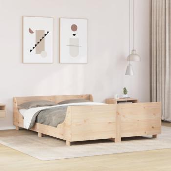 ARDEBO.de - Massivholzbett ohne Matratze 160x200 cm Kiefernholz