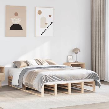 ARDEBO.de - Massivholzbett ohne Matratze 140x190 cm Kiefernholz