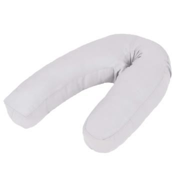 ARDEBO.de - Schwangerschaftskissen J-förmig 54x(36-43) cm Grau