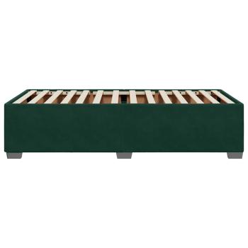 Bettgestell ohne Matratze Dunkelgrün 80x200 cm Samt
