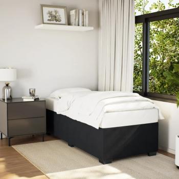 ARDEBO.de - Bettgestell Schwarz 90x190 cm Samt