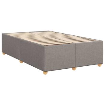 Bettgestell ohne Matratze Taupe 120x190 cm Stoff