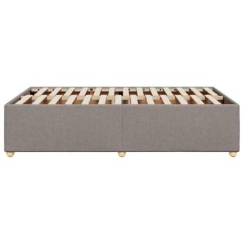 Bettgestell ohne Matratze Taupe 120x190 cm Stoff