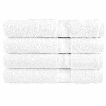 ARDEBO.de - Premium Saunatücher SOLUND 4 Stk. Weiß 80x200 cm 600 g/m²