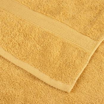 Premium Duschtücher SOLUND 10 Stk. Gold 70x140 cm 600 g/m²