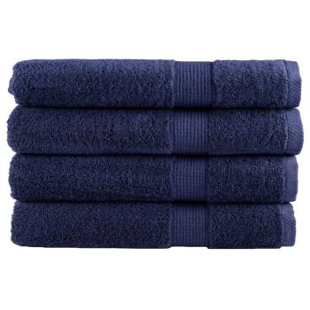 ARDEBO.de - Premium Saunatücher SOLUND 4 Stk. Marineblau 80x200 cm 600 g/m²