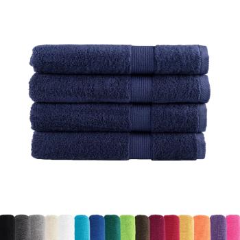 Premium Saunatücher SOLUND 4 Stk. Marineblau 80x200 cm 600 g/m²