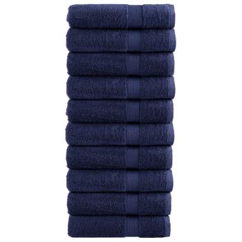 ARDEBO.de - Premium Badetücher SOLUND 10 Stk. Marineblau 100x150 cm 600 g/m²