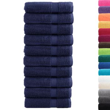 Premium Badetücher SOLUND 10 Stk. Marineblau 100x150 cm 600 g/m²
