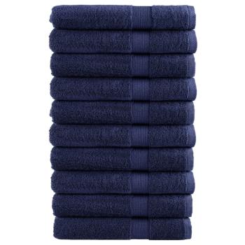 ARDEBO.de - Premium Handtücher SOLUND 10 Stk. Marineblau 100x200 cm 600 g/m²