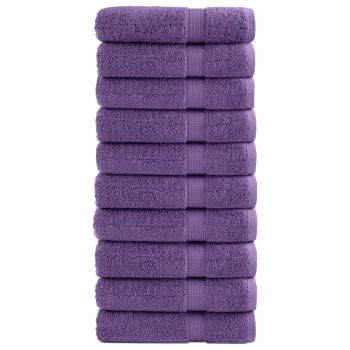 ARDEBO.de - Premium-Handtücher SOLUND 10 Stk. Lila 50x100 cm 600 g/m²