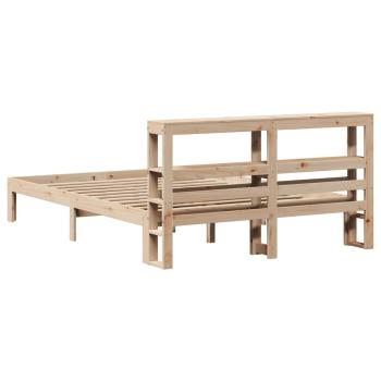 Bettgestell mit Kopfteil ohne Matratze 140x190 cm