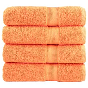 ARDEBO.de - Premium-Duschtücher SOLUND 4 Stk. Orange 70x140 cm 600 g/m²