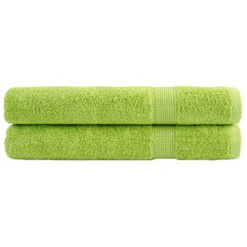 ARDEBO.de - Premium-Handtücher SOLUND 2 Stk. Apfelgrün 100x200 cm 600 g/m²
