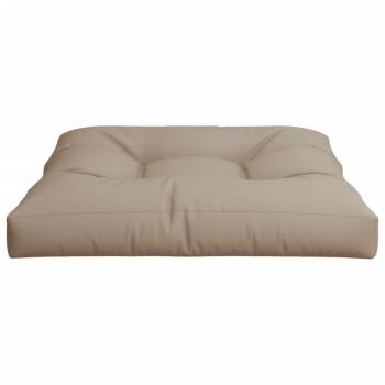 Palettenkissen Taupe 80x80x12 cm Stoff