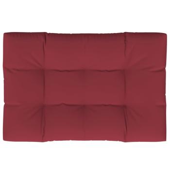 Palettenkissen Weinrot 120x80x12 cm Stoff