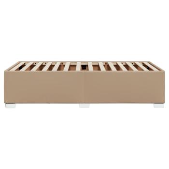 Bettgestell Cappuccino-Braun 100x200 cm Kunstleder