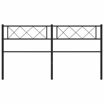 Ersatz-Kopfteil Metall Schwarz 150 cm