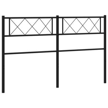 Ersatz-Kopfteil Metall Schwarz 150 cm