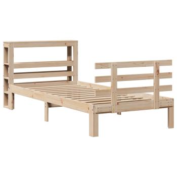 Bettgestell mit Kopfteil ohne Matratze 90x190 cm
