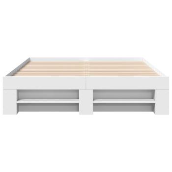Bettgestell Weiß 120x200 cm Holzwerkstoff