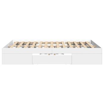 Bettgestell Weiß 120x200 cm Holzwerkstoff