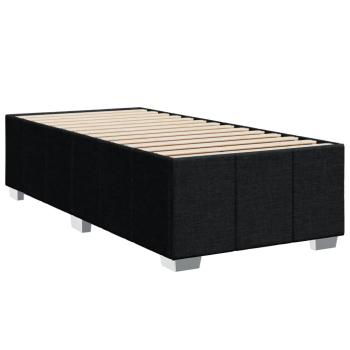 Bettgestell ohne Matratze Schwarz 90x190 cm Stoff
